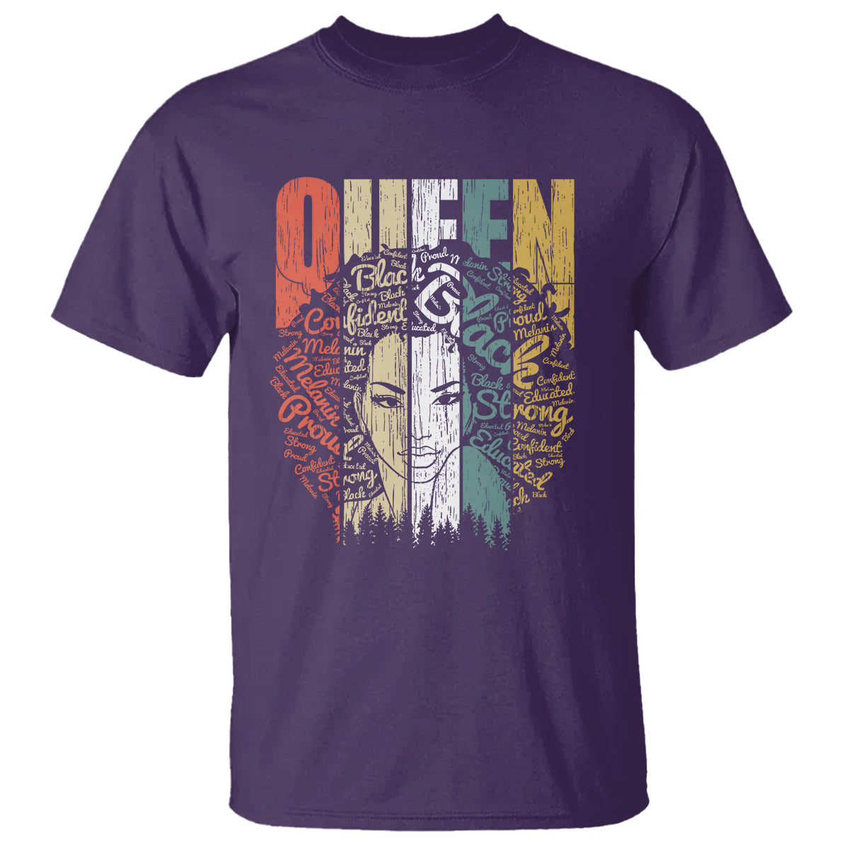 Black History T Shirt For Women Educated Strong Black Queen - Wonder Print Shop