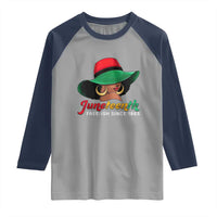 Juneteenth 1865 Raglan Shirt Celebrating Black Freedom Day