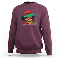 Juneteenth for Women Sweatshirt Celebrating Black Freedom Day 1865 - Wonder Print Shop