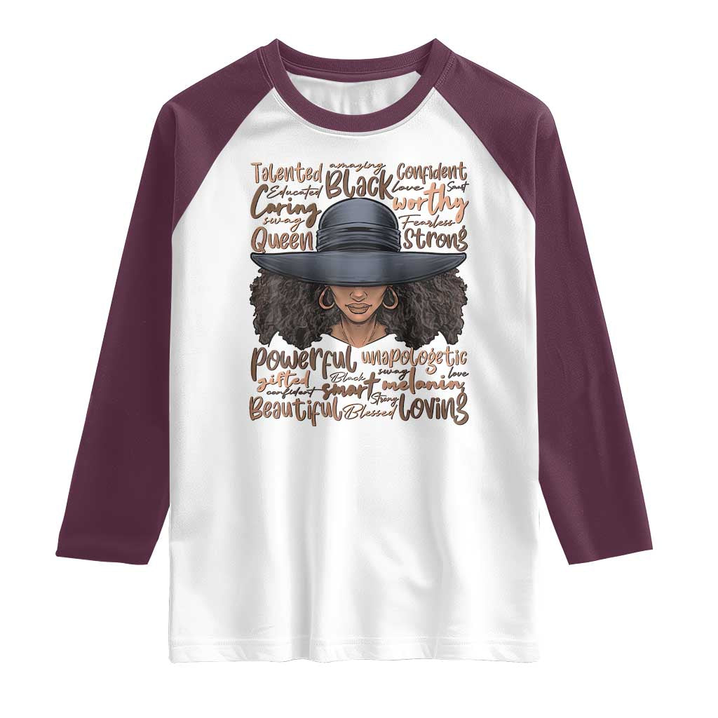 African Black History Raglan Shirt African American Ladies Juneteenth