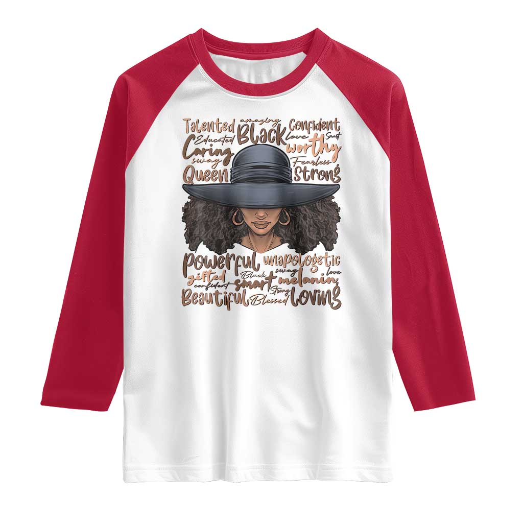 African Black History Raglan Shirt African American Ladies Juneteenth