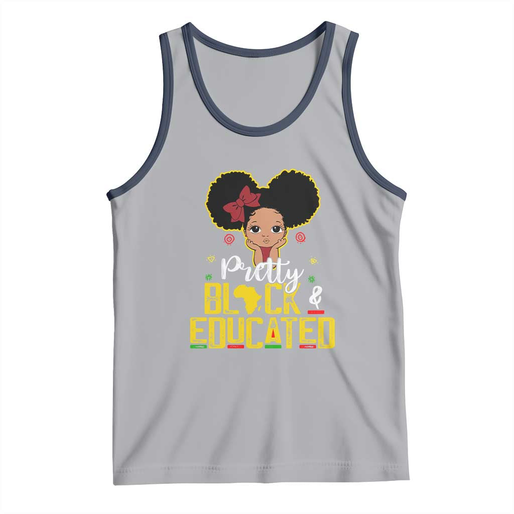 Pretty Black and Educated Tank Top I Am The Strong Afro Queen
