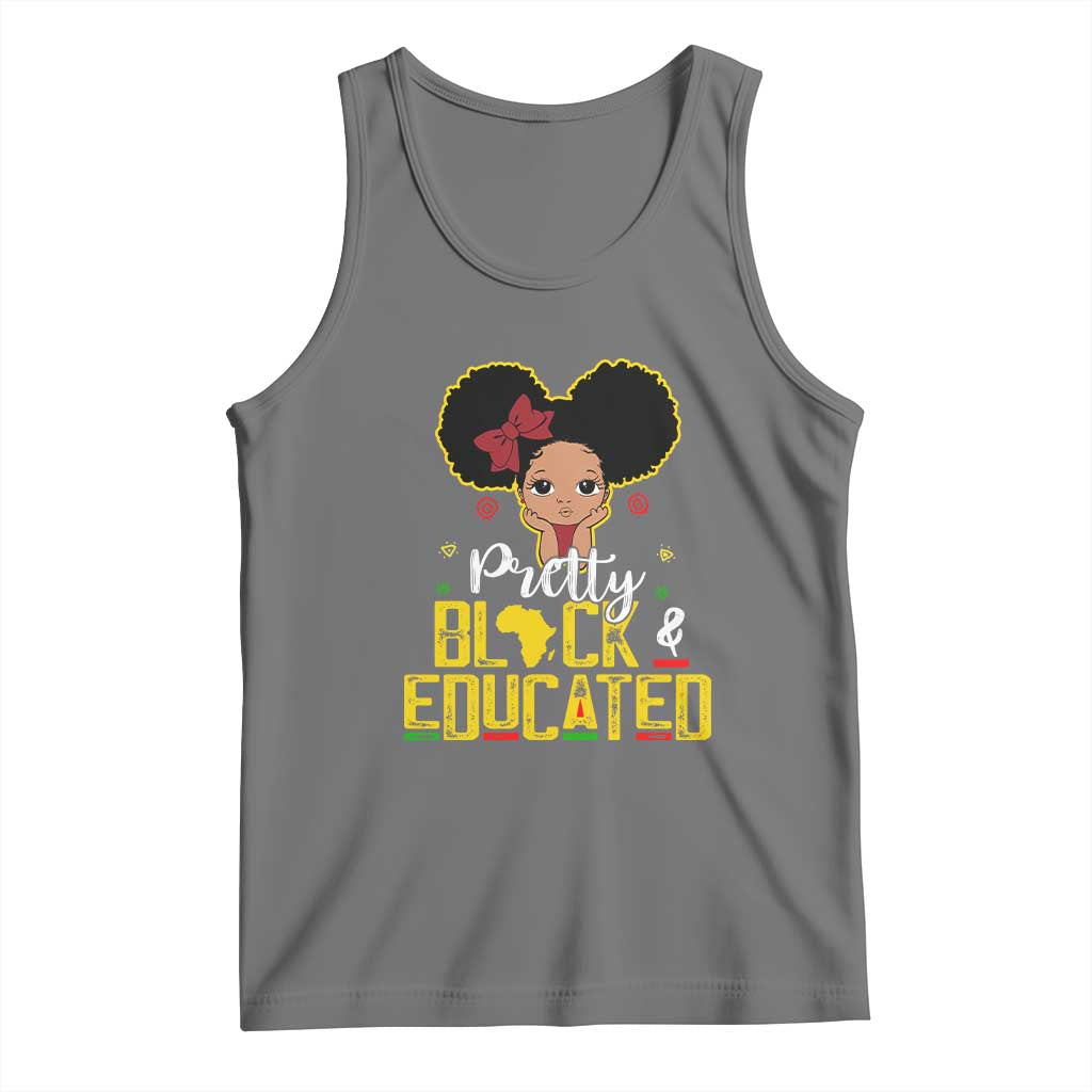 Pretty Black and Educated Tank Top I Am The Strong Afro Queen