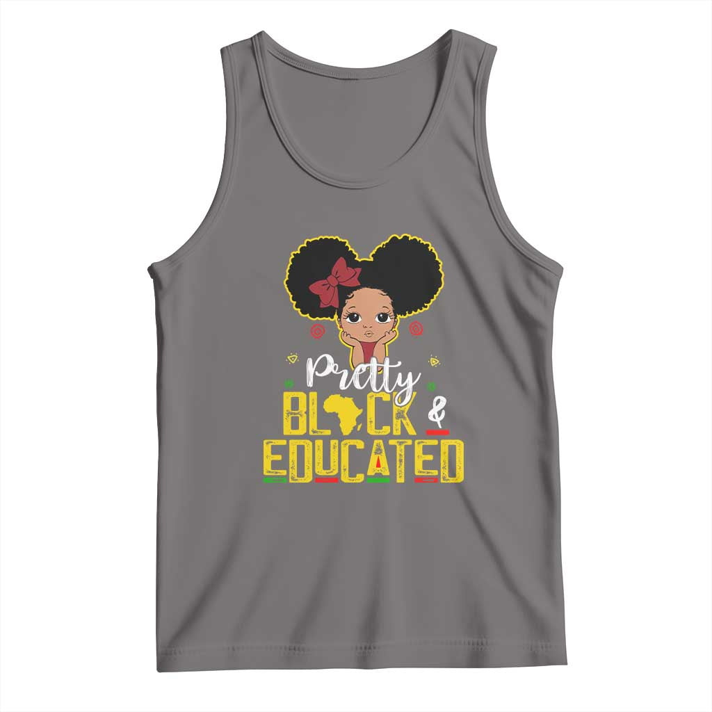 Pretty Black and Educated Tank Top I Am The Strong Afro Queen