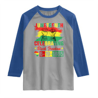 Juneteenth 1865 Raglan Shirt Celebrating Black Freedom June 19th African American