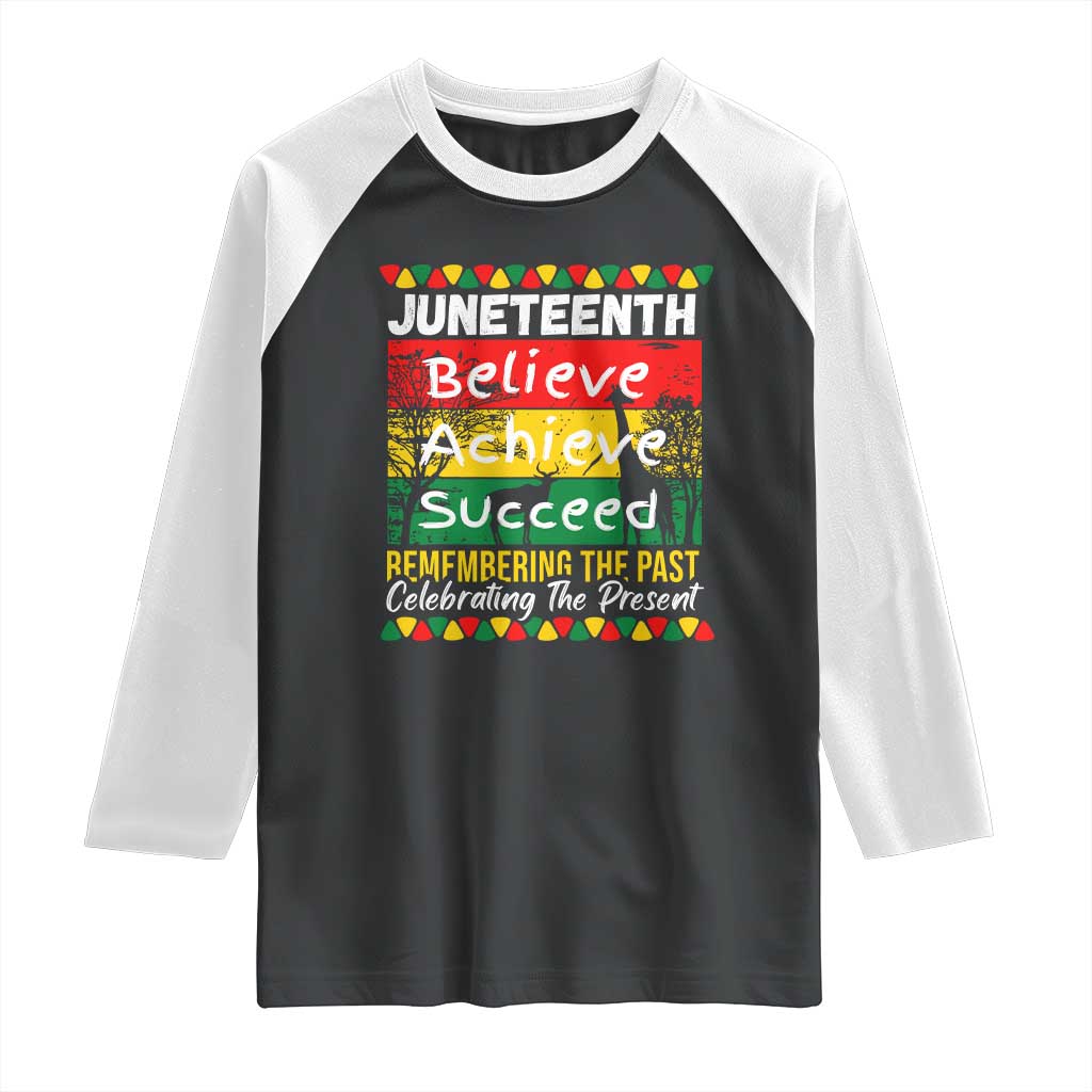 Juneteenth Is My Independence Day Raglan Shirt Black Pride Melanin
