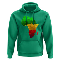 Africa Map Green Yellow Red Proud African Pride Juneteenth Hoodie - Wonder Print Shop