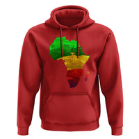 Africa Map Green Yellow Red Proud African Pride Juneteenth Hoodie - Wonder Print Shop