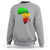 Africa Map Green Yellow Red Proud African Pride Juneteenth Sweatshirt - Wonder Print Shop