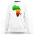 Africa Map Green Yellow Red Proud African Pride Juneteenth Sweatshirt - Wonder Print Shop