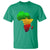 Africa Map Green Yellow Red Proud African Pride Juneteenth T Shirt - Wonder Print Shop