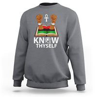 African American History Sweatshirt Know Thyself - Wonder Print Shop