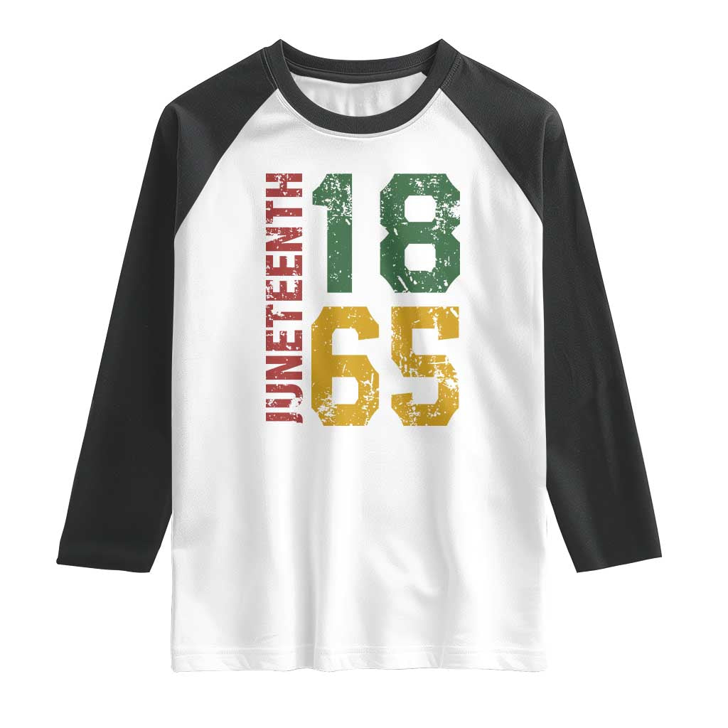 Juneteenth Raglan Shirt Celebrating Freedom In African History Since 1865