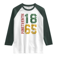 Juneteenth Raglan Shirt Celebrating Freedom In African History Since 1865