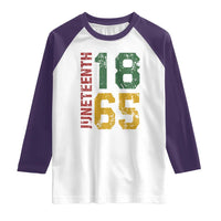 Juneteenth Raglan Shirt Celebrating Freedom In African History Since 1865