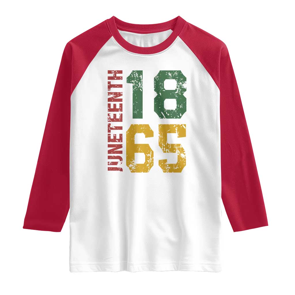 Juneteenth Raglan Shirt Celebrating Freedom In African History Since 1865