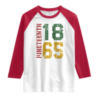Juneteenth Raglan Shirt Celebrating Freedom In African History Since 1865