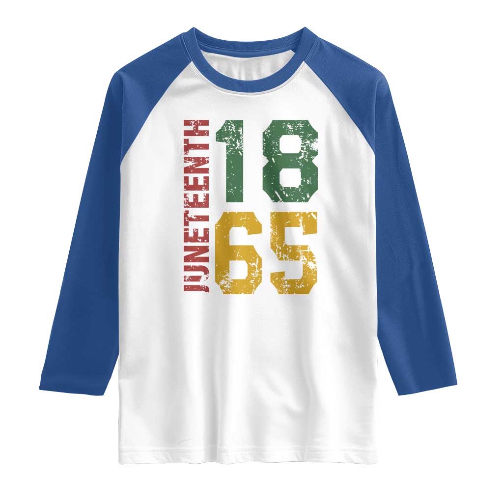 Juneteenth Raglan Shirt Celebrating Freedom In African History Since 1865