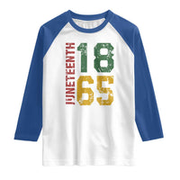 Juneteenth Raglan Shirt Celebrating Freedom In African History Since 1865