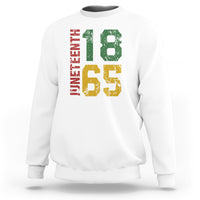 Juneteenth Sweatshirt Celebrating Freedom In African History Since 1865 - Wonder Print Shop