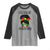 Black Women Raglan Shirt Celebrate Juneteenth Messy Bun