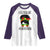 Black Women Raglan Shirt Celebrate Juneteenth Messy Bun