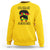 Black Women Messy Bun Juneteenth Celebrate Sweatshirt - Wonder Print Shop