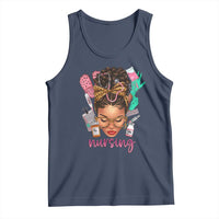 African American Nurse Tank Top Nursing Black Messy Bun