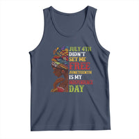 Afro Woman Tank Top Juneteenth is My Independence Day Not July 4th