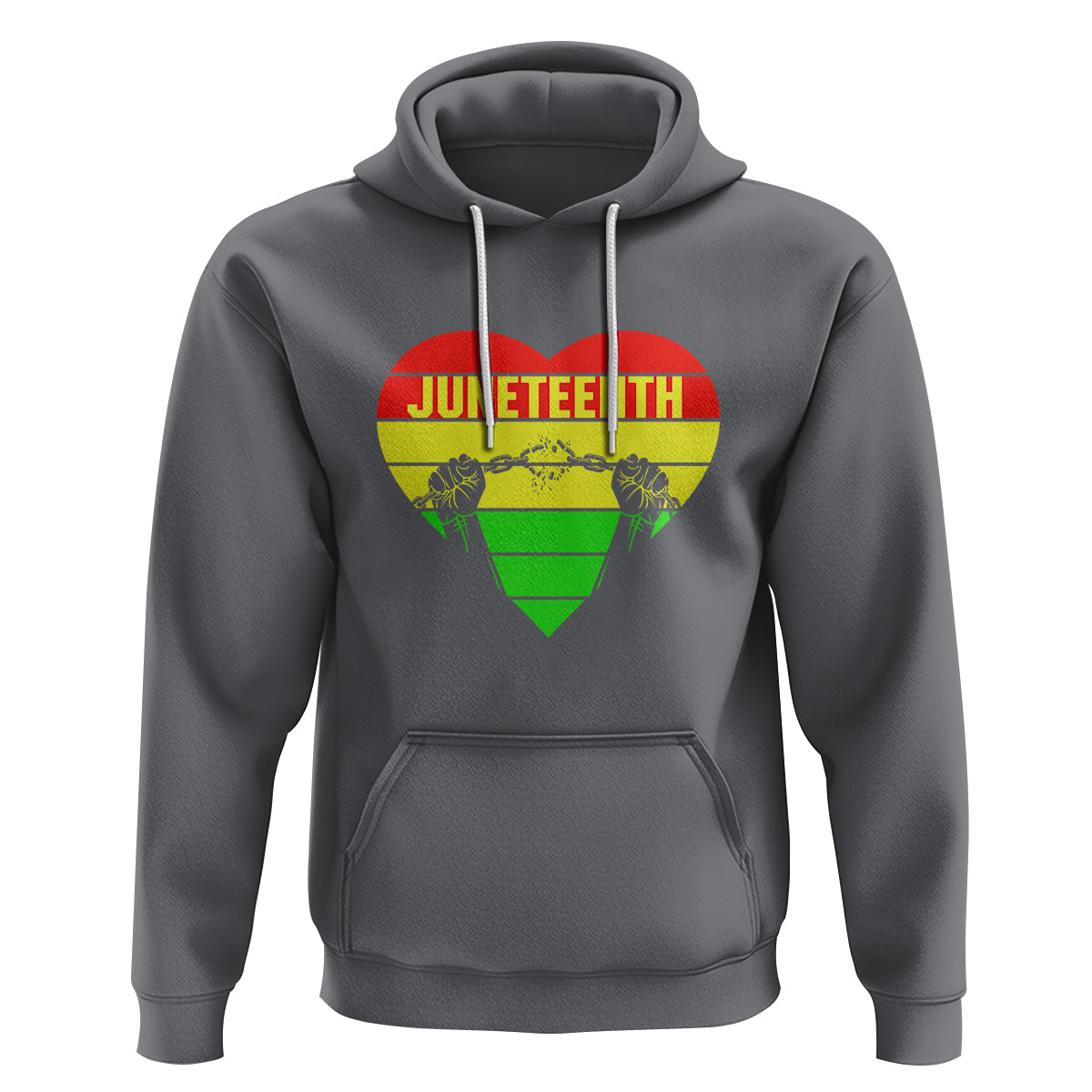 BHM Hoodie Juneteenth Breaking Every Chain - Wonder Print Shop