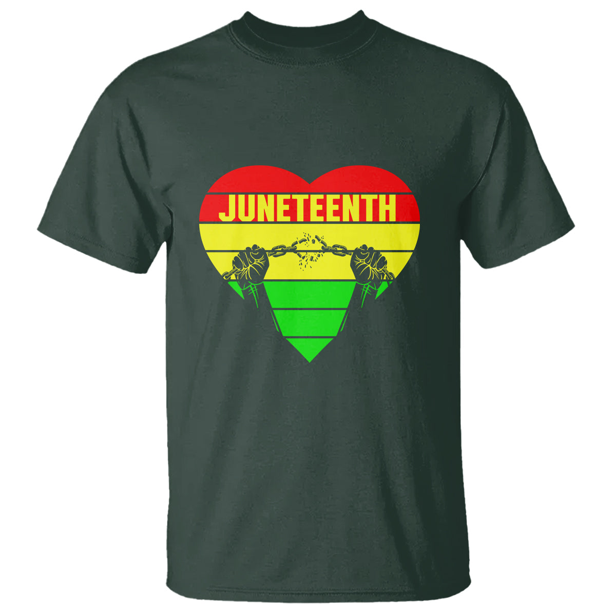 BHM T Shirt Juneteenth Breaking Every Chain - Wonder Print Shop