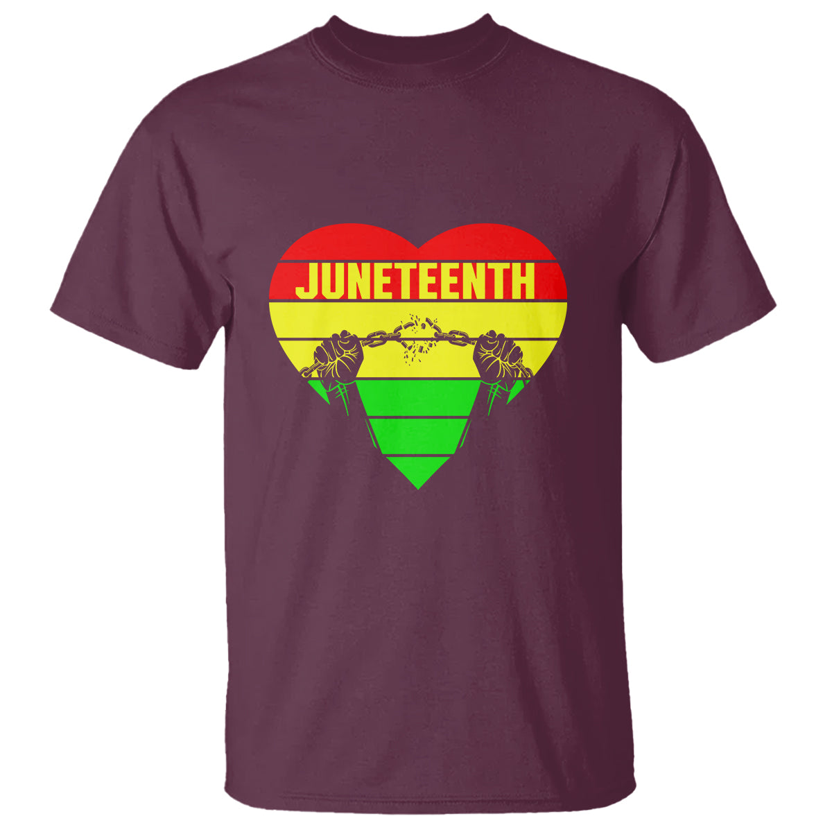 BHM T Shirt Juneteenth Breaking Every Chain - Wonder Print Shop