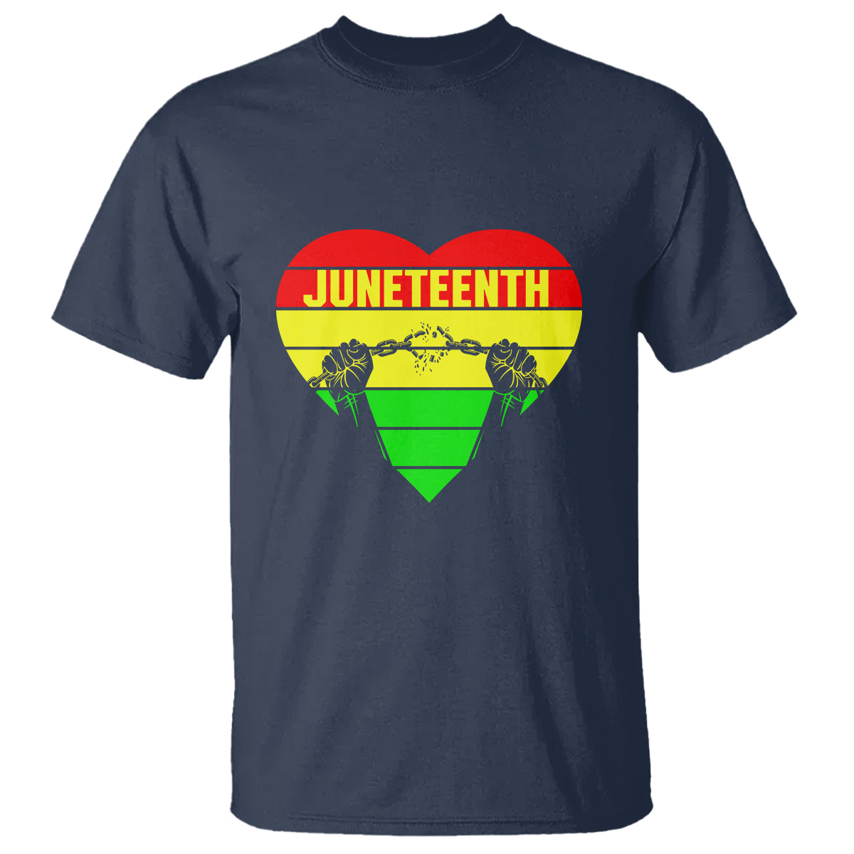 BHM T Shirt Juneteenth Breaking Every Chain - Wonder Print Shop