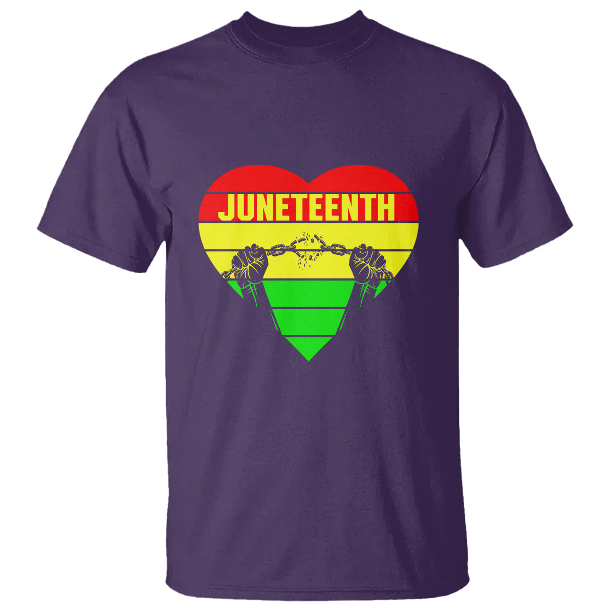 BHM T Shirt Juneteenth Breaking Every Chain - Wonder Print Shop
