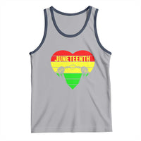 Juneteenth Tank Top Breaking Every Chain BHM Heart