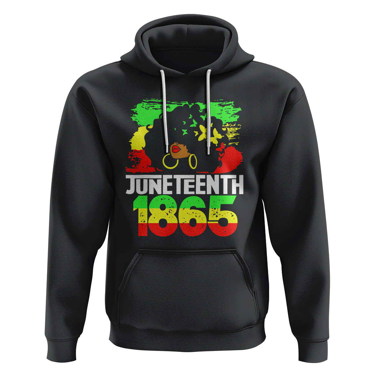 Afro Woman Hoodie Juneteenth 1865 Black Pride