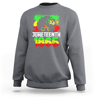 Afro Woman Sweatshirt Juneteenth 1865 Black Pride - Wonder Print Shop