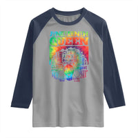 Juneteenth Afro Queen Raglan Shirt Melanin Black Women Magic Tie Dye