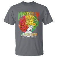 Freeish Juneteenth T Shirt Black Women with Flowers in Her Hair Freedom Day African American June 19th 1865 - Wonder Print Shop