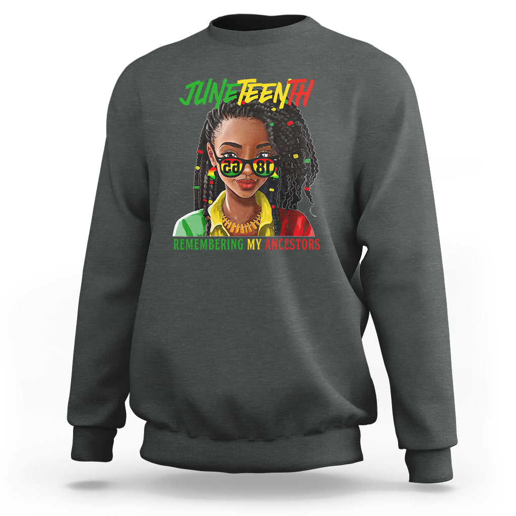 Black Prince Sweatshirt Juneteenth Loc'd Hair Remembering My Ancestor for Women - Wonder Print Shop