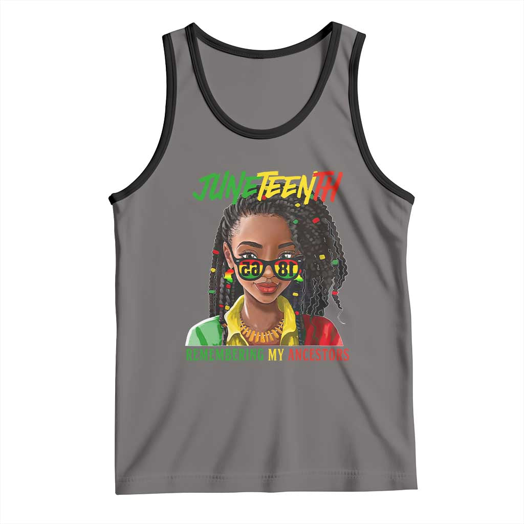 Black Prince Juneteenth 1865 Tank Top Loc'd Hair Remembering My Ancestor for Women
