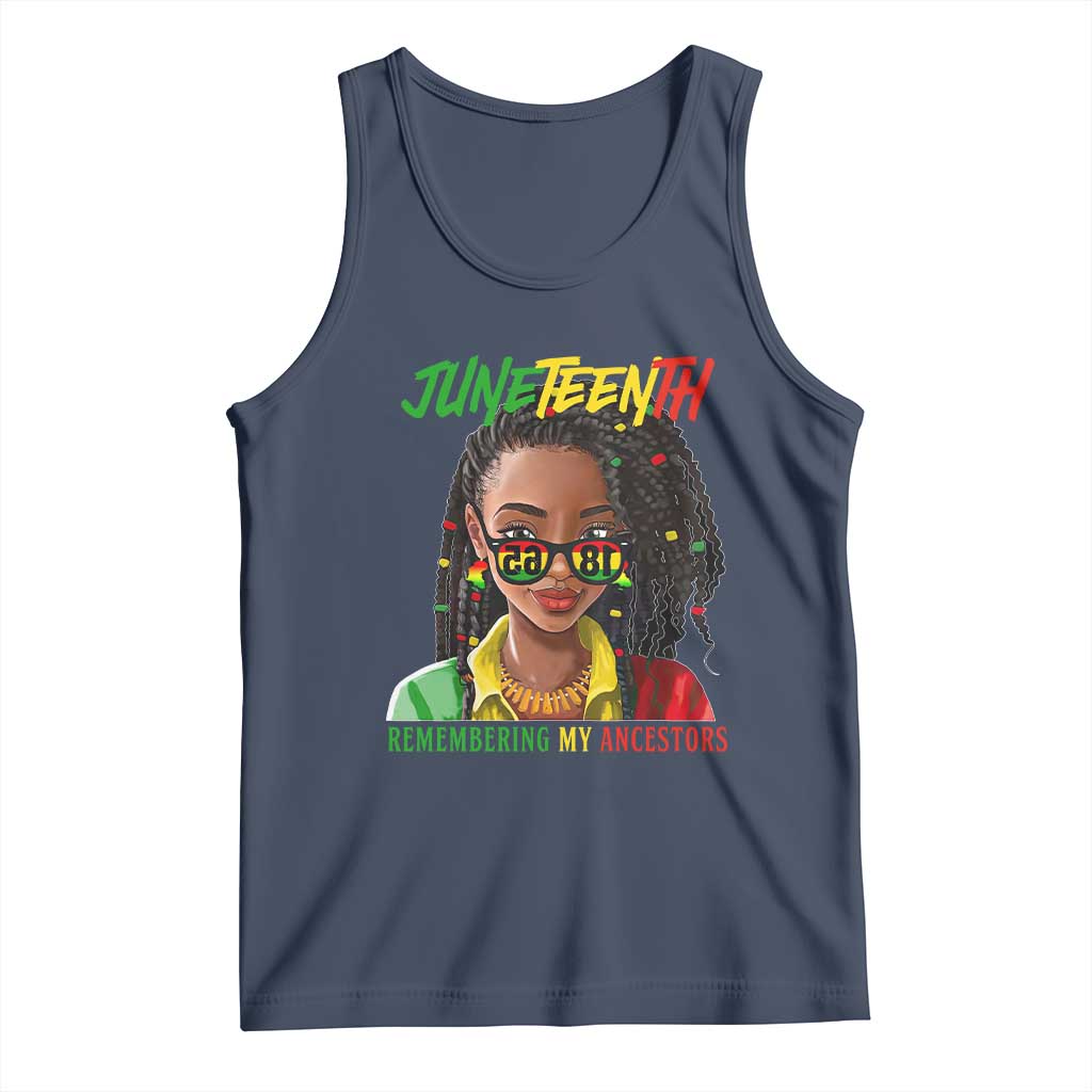 Black Prince Juneteenth 1865 Tank Top Loc'd Hair Remembering My Ancestor for Women