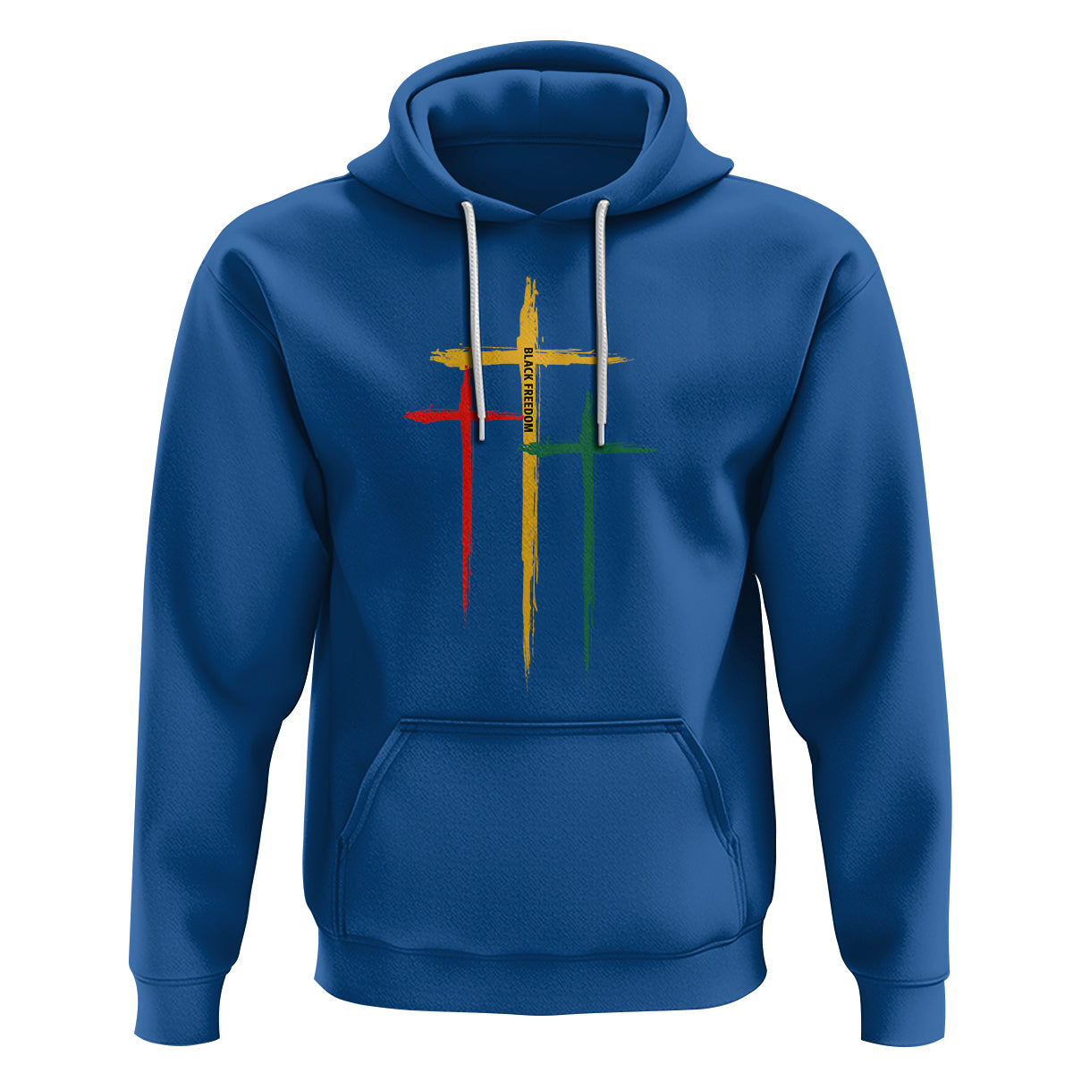 Cross Christian Juneteenth Hoodie African Black Freedom Day 1865 - Wonder Print Shop