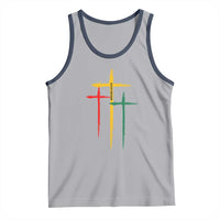 Christian Cross Juneteenth Tank Top African Black Freedom Day 1865