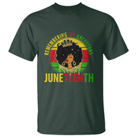 Vintage Juneteenth T Shirt For Women Remembering My Ancestors - Wonder Print Shop