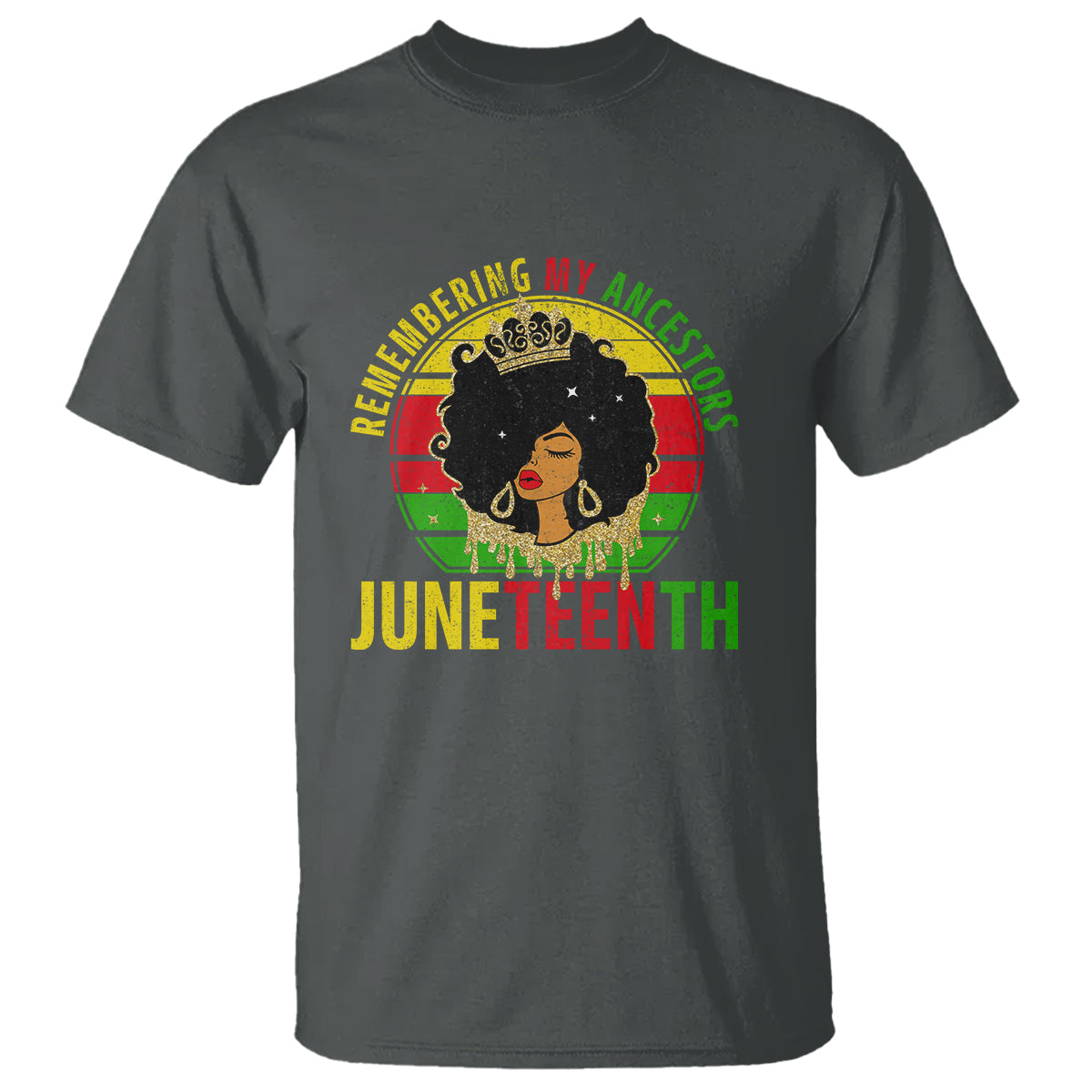 Vintage Juneteenth T Shirt For Women Remembering My Ancestors - Wonder Print Shop