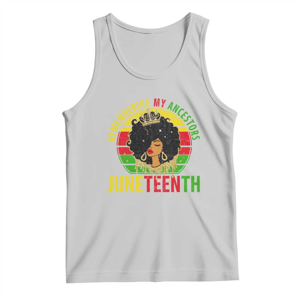 Vintage Juneteenth Tank Top Remembering My Ancestors
