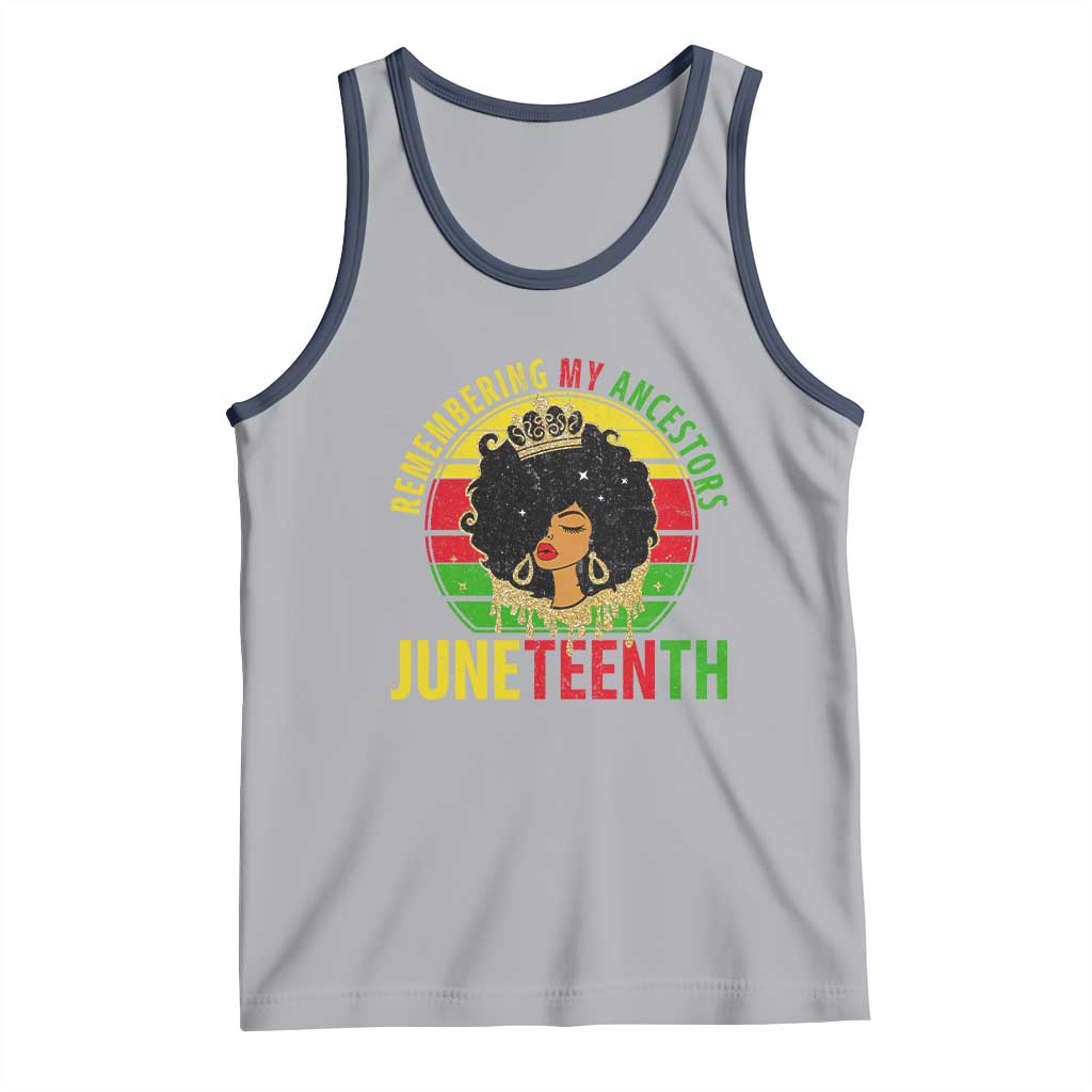 Vintage Juneteenth Tank Top Remembering My Ancestors
