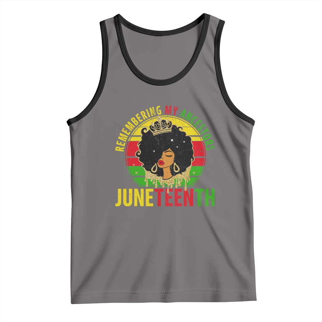 Vintage Juneteenth Tank Top Remembering My Ancestors