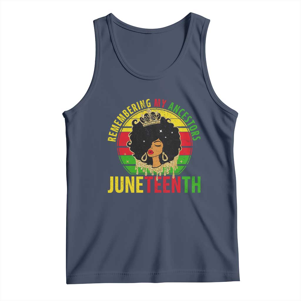 Vintage Juneteenth Tank Top Remembering My Ancestors